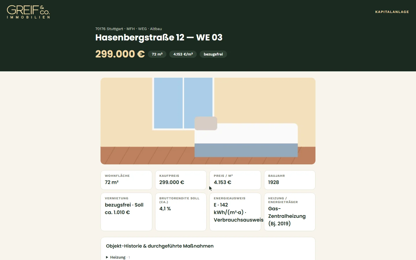 Das öffentliche Exposé aus Sicht des Interessenten