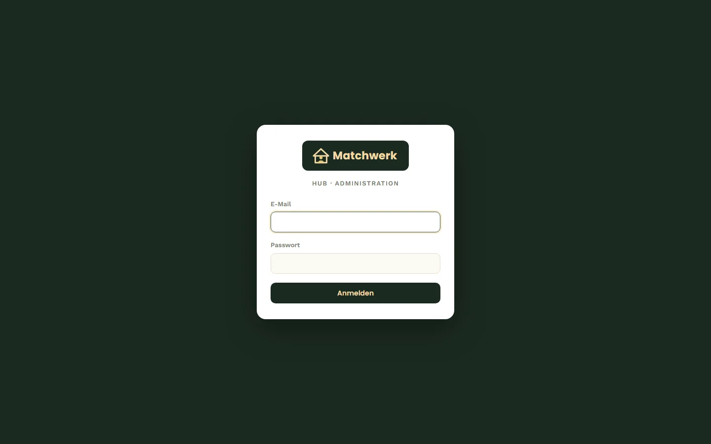 Anmeldung zum Betreiber-Dashboard